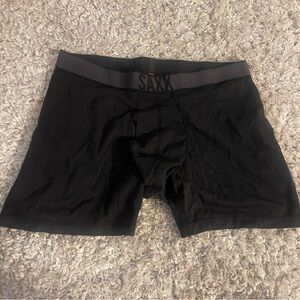 SAXX Men's Baselayer Boxer Brief Ballpouch Pouch Slim Fit Black L NIB